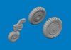 Eduard 672405 Bf 109G-6 wheels Tamiya 1/72